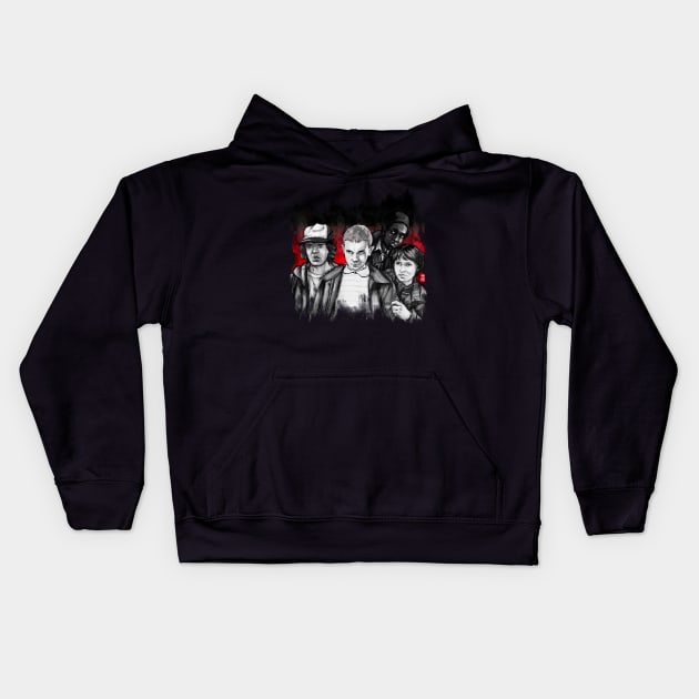 Stranger Things Kids Hoodie by Habuza